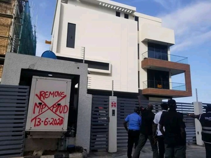 image of property sealed off in banana island