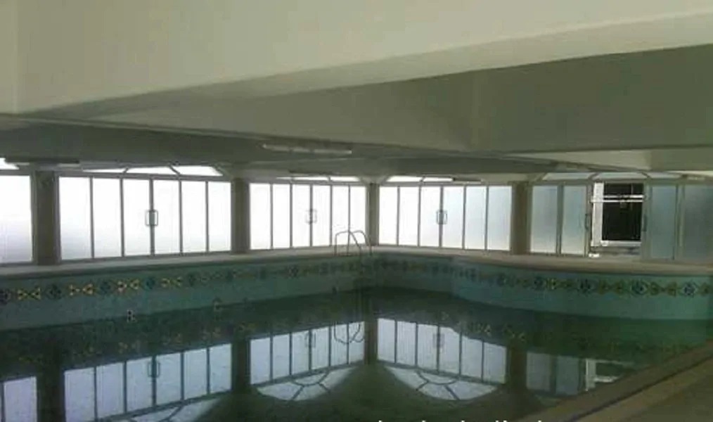 Within the house is a massive swimming pool
